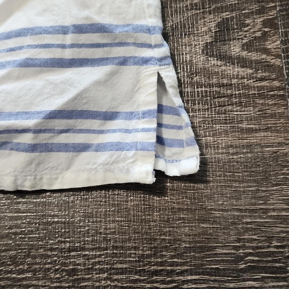 🌷 J.Crew striped, bell sleeve poplin Top 🌷